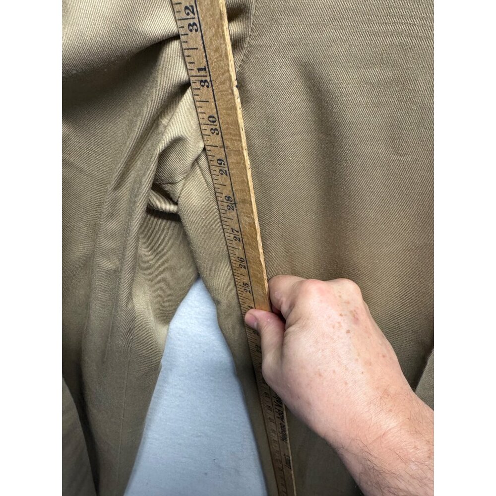 Levis Sportswear Womens Elastic Waist Tan Khaki Pants Size 14 - Picture 8 of 11